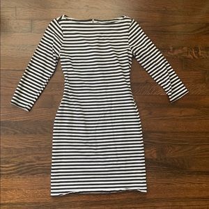 Xhilaration black and white striped dress